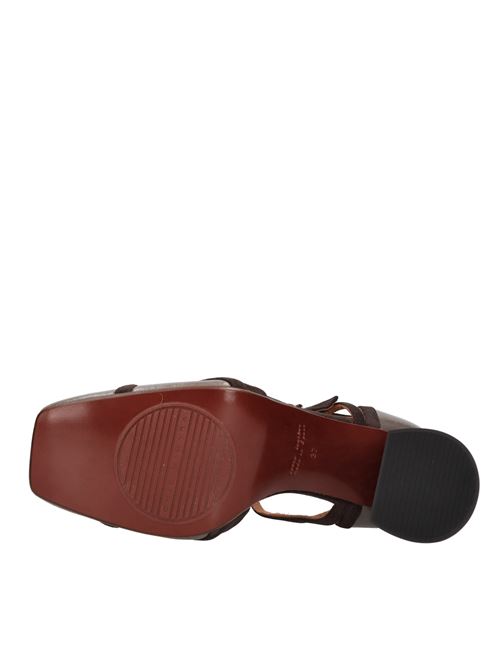 OBINDI model décolleté in leather CHIE MIHARA | OBINDIMARRONE-ROSA